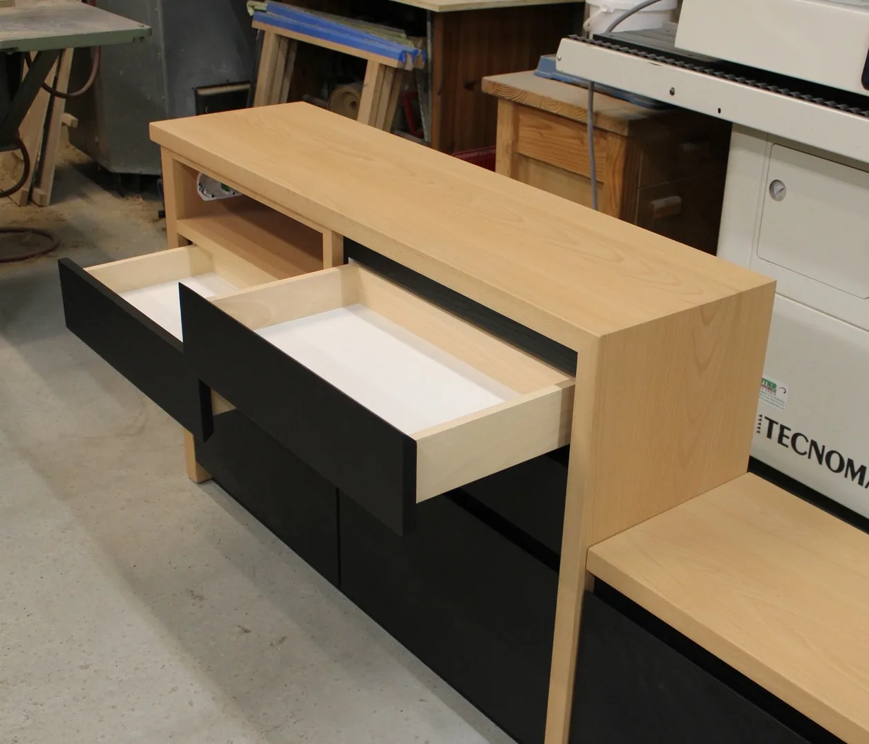 Meuble d'entrée avec dessus en hêtre massif — Mobilier (vue 5)