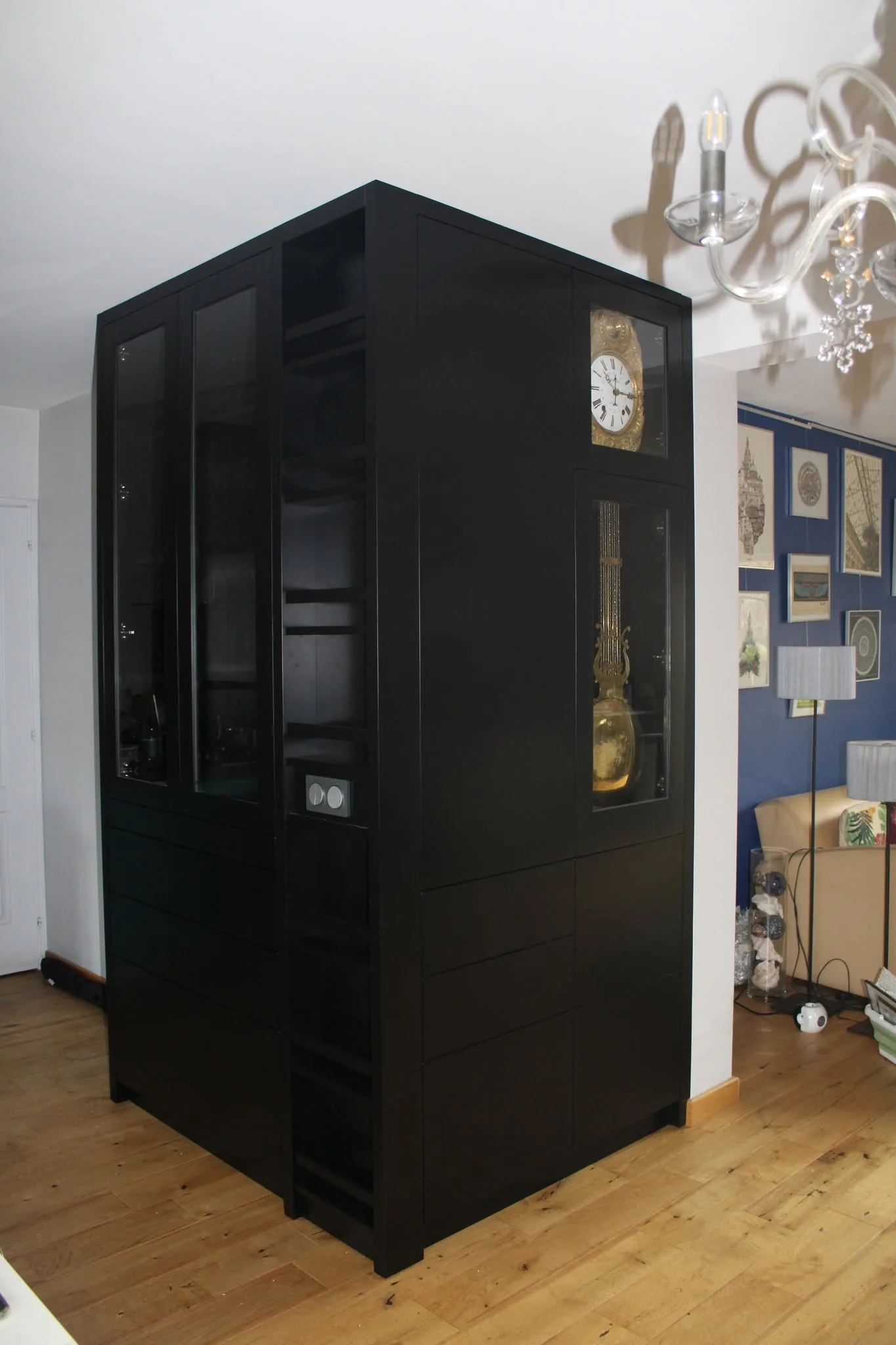 Comtoise — rénovation autour du mécanisme d'origine — Mobilier