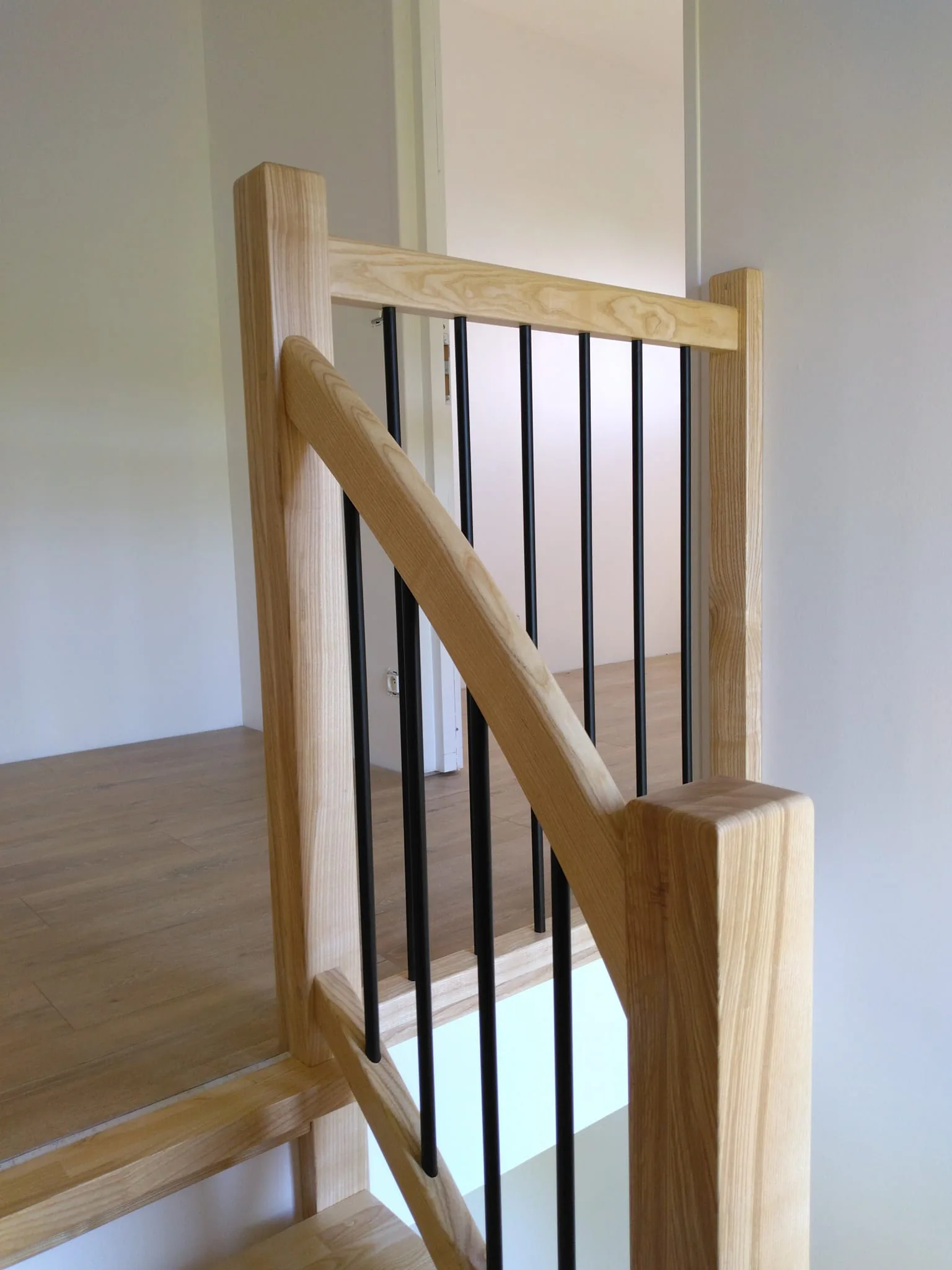 Escalier double quarts tournant à l'anglaise — Escalier (vue 5)